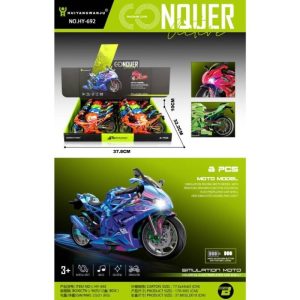MOTO LUZ Y SONIDO 4 COLORES DIFERENTES